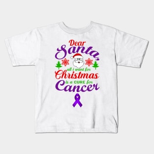 Dear Santa Cancer Kids T-Shirt